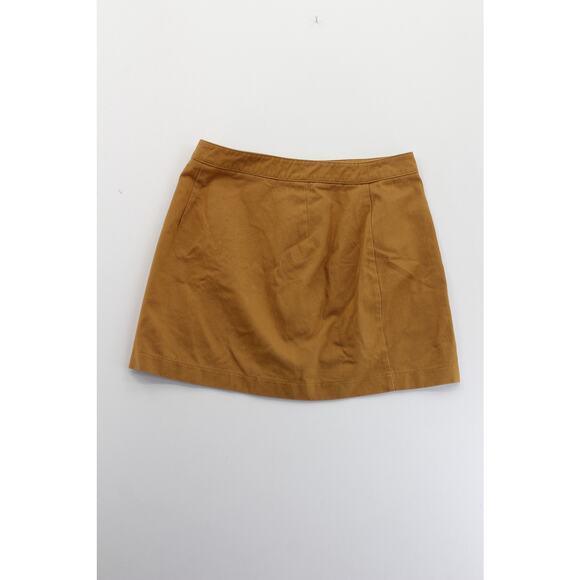 Forever 21 tan button mini skirt womens medium y2k preppy fairy kawaii casual - Picture 3 of 6